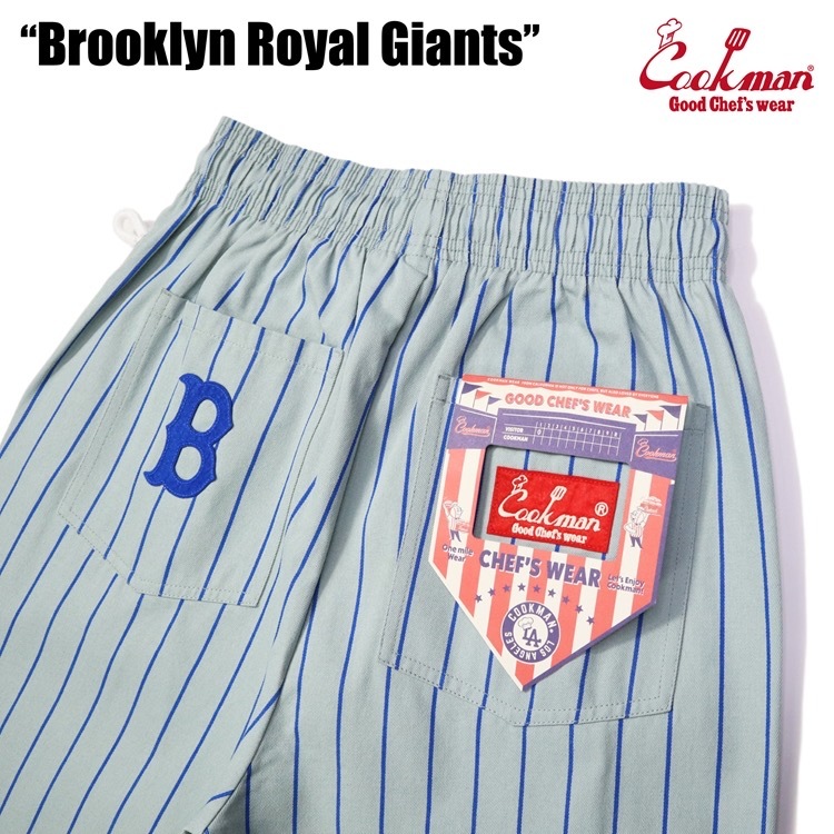 【第1位獲得!】 クックマン Giants Royal Brooklyn Mサイズ ヘルメット付 シェフパンツ Pants Chef Collection Ballpark COOKMAN ストライプ グレー Mサイズ 【第1位獲得!】 クックマン Giants Royal Brooklyn Mサイズ ヘルメット付 シェフパンツ Pants Chef Collection Ballpark COOKMAN ストライプ グレー Mサイズ