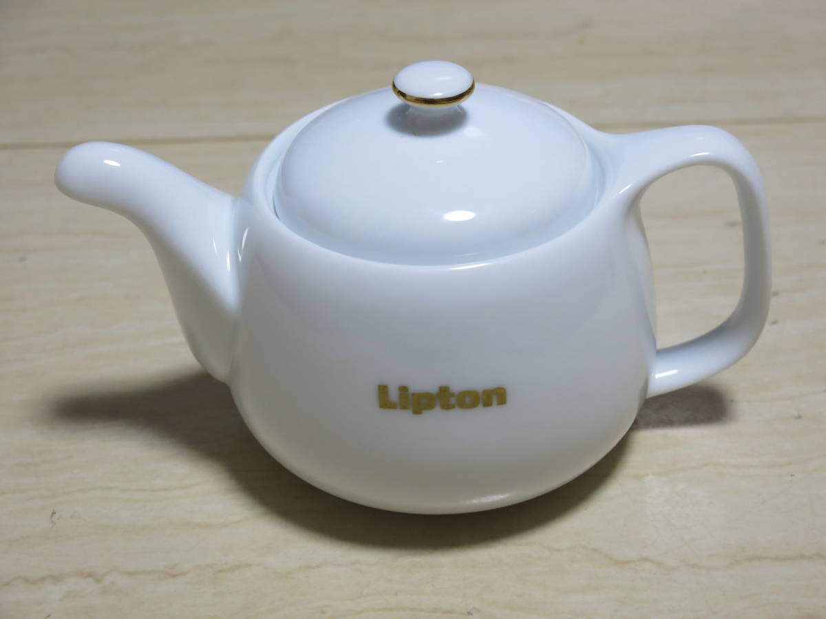 【珍しい！】 HOYA CHINA CORP. ★ホワイトシャドウ LIPTON ティーポット ★【美品！】の画像1