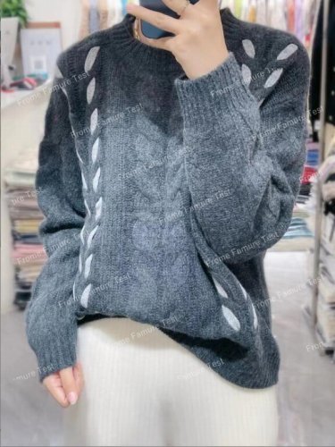 ファッションセーター　ピンク　XL