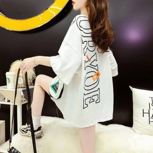 半袖Tシャツ 韓国ファッション レディース ホワイト XL