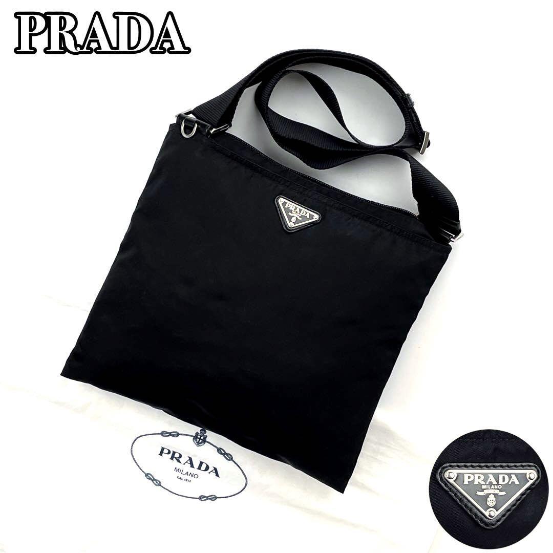 美品】PRADA プラダ ショルダーバッグ サコッシュ カメラバッグ 三角