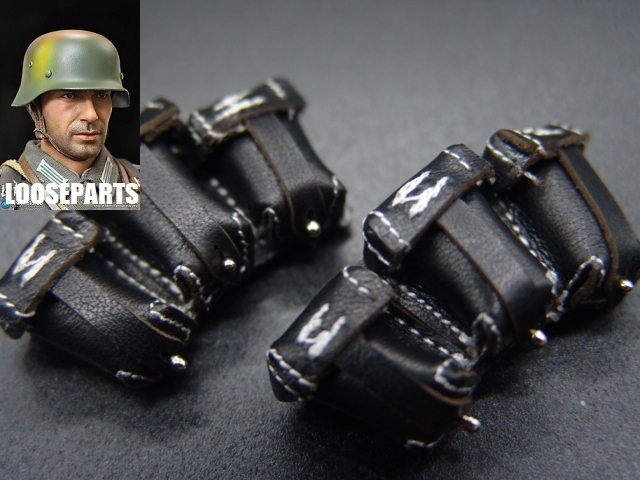 [...]1/6 doll parts :DID made :WWII Germany army . medicine pouch 1 pair ( real leather made )