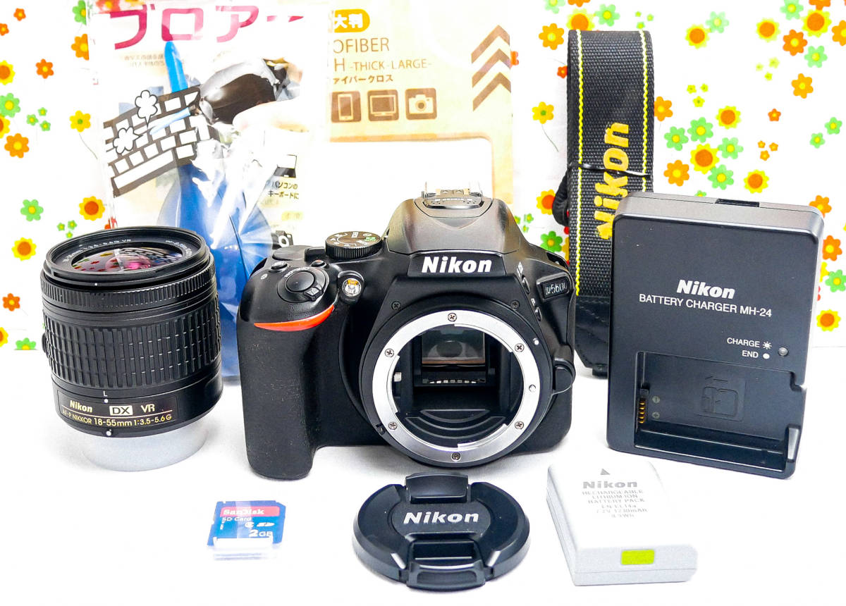 美品 ニコン Nikon D5600☆Wi-Fi&自撮り☆初心者おすすめ