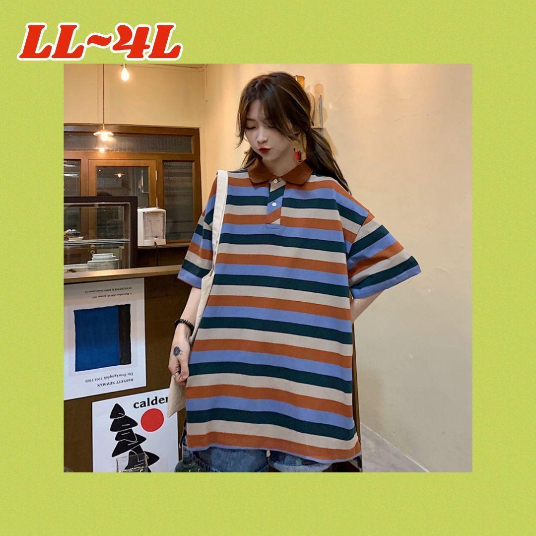 大きいサイズ春夏 韓国 レディース レースアップ Tシャツワンピース LL-4L_画像1