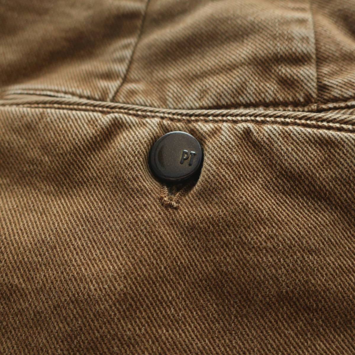  new goods unused PT TORINO men's fine quality. texture (fabric) stretch chinos tapered pants cropped pants Brown tea PT01 PT05 50 XL size 