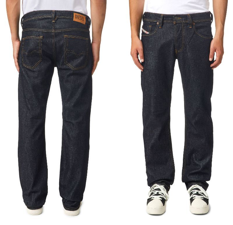 新品 未使用 DIESEL リヨセル LARKEE-X ストレッチ ジーンズ レギュラー ストレート ディーゼル デニム インディゴ メンズ W30 Mサイズ