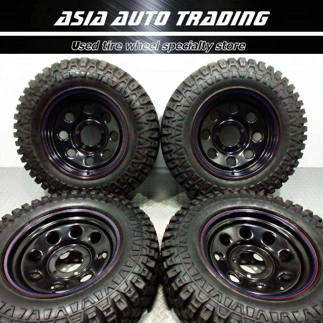 ほぼ新品 オリジン 鉄八 スチール 6J-20 PCD139.7-5穴 MAXXIS Creepy Crawler 6.50R16 オフロード ジムニー リフトアップ 足上げ 仕様_画像1