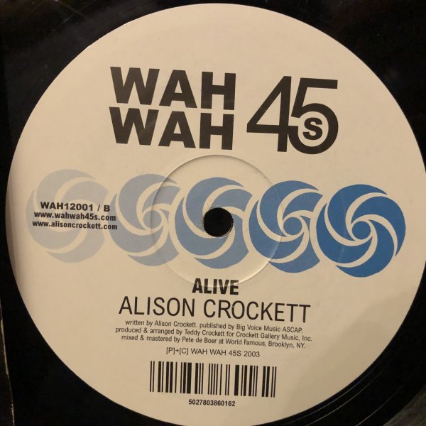 Alison Crockett / U R (Yam Who? Remix)_画像1