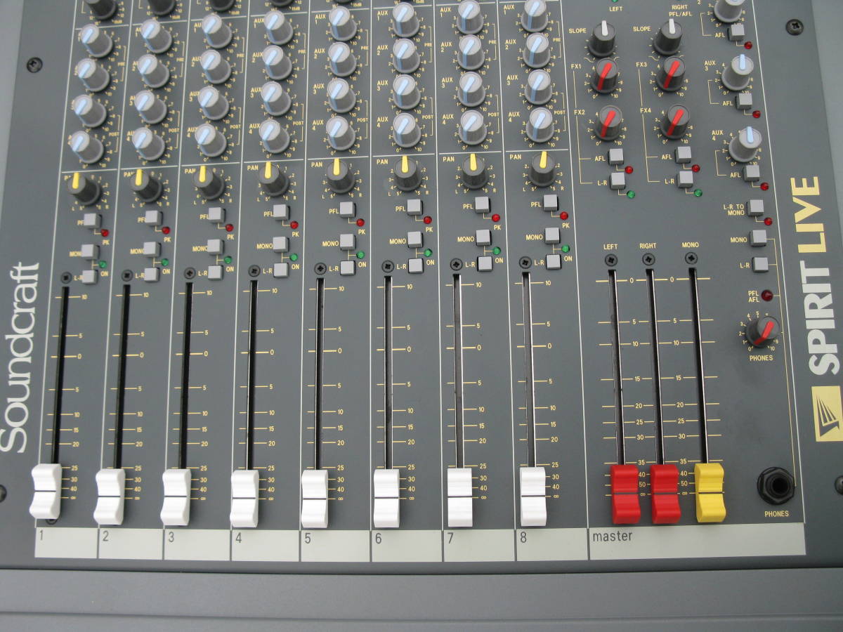 SOUNDCRAFT SPIRIT LIVE 8CH 数回使用 美品ケース付き | ovale.eu