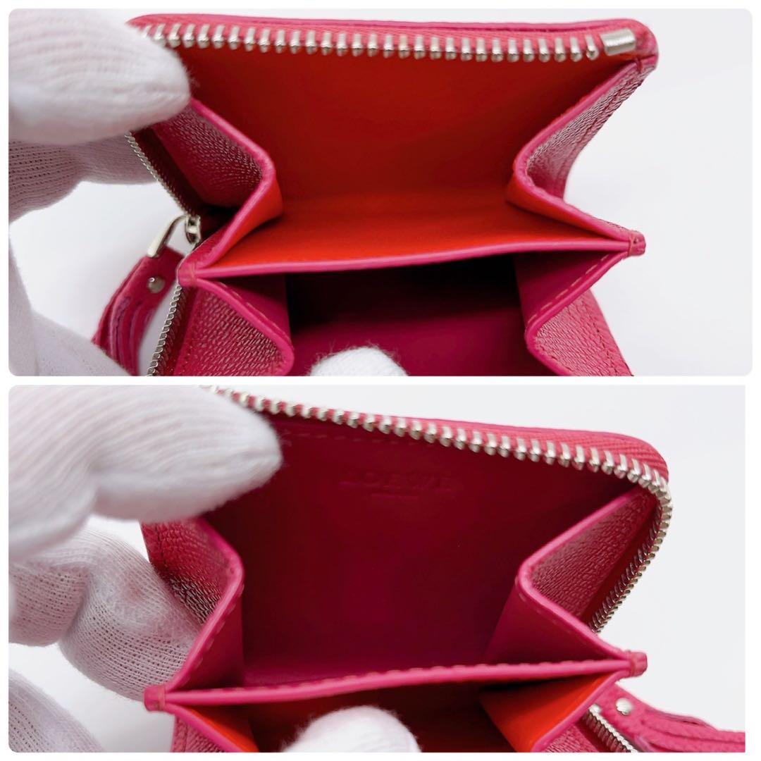 極美品】LOEWE ロエベ 小銭入れ コキンケース 赤 ジッパー|PayPayフリマ