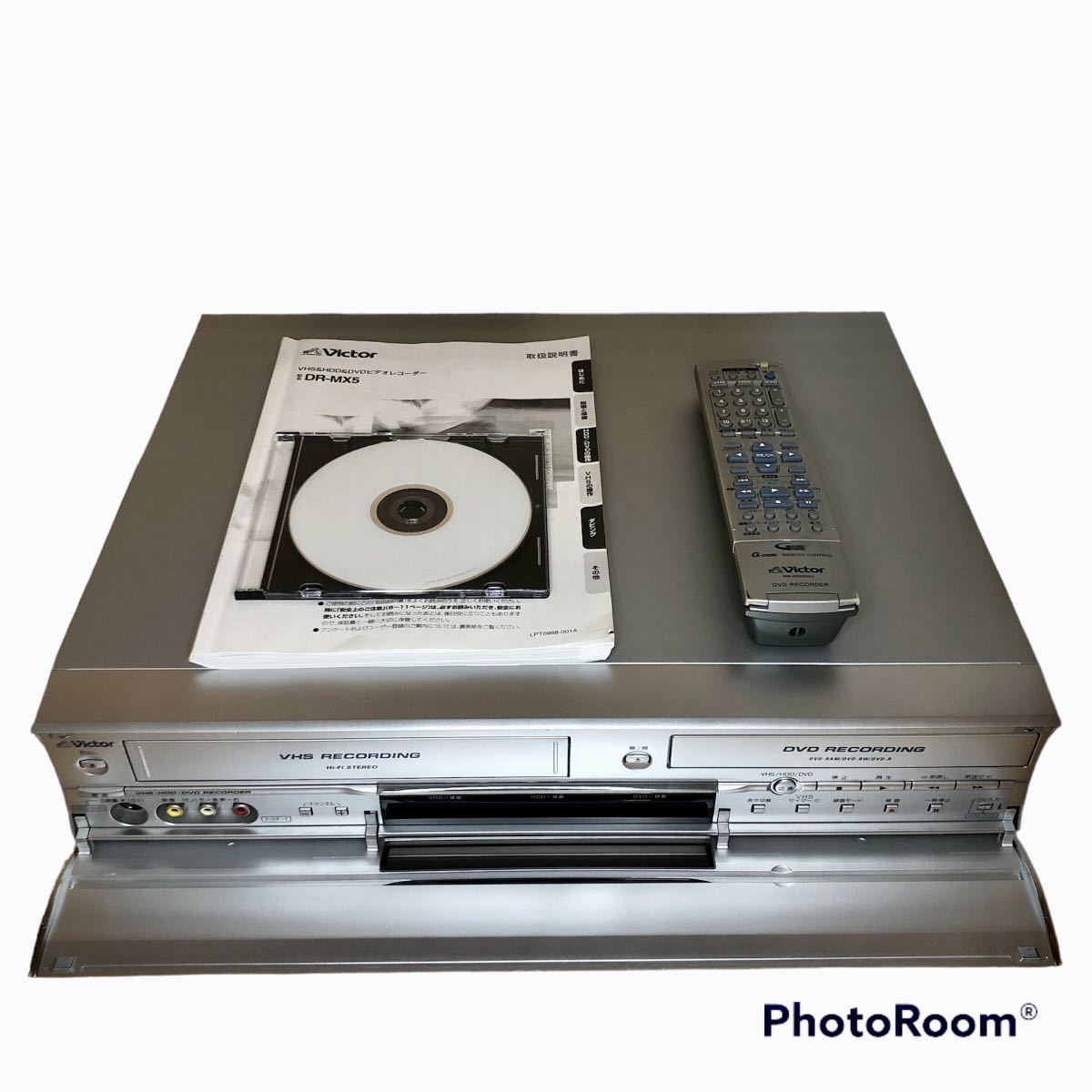 Victor］ DR-MX5 ダビング機能 VHS DVD HDDレコーダ - 映像機器