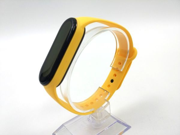 Xiaomi Mi BAND スマートバンド 5/6 交換バンド ベルト イエロー_画像2