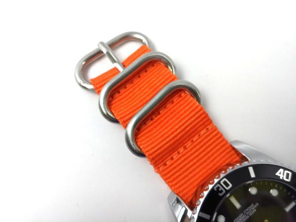  нейлоновый милитари ремешок наручные часы текстильный ремень nato модель orange 22mm