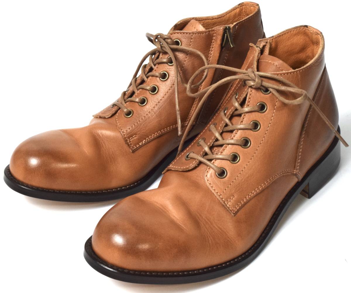 未使用 PADRONE パドローネ サイドジップ レザーブーツ 40 CHUKKA BOOTS with SIDE ZIP / BAGGIO_画像1