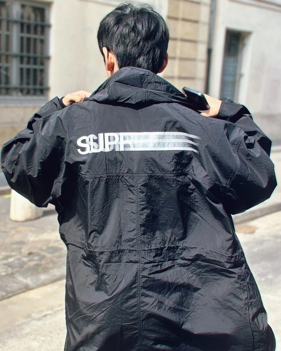 新品未着用】Supreme Motion Logo Lightweight Parka Black Large