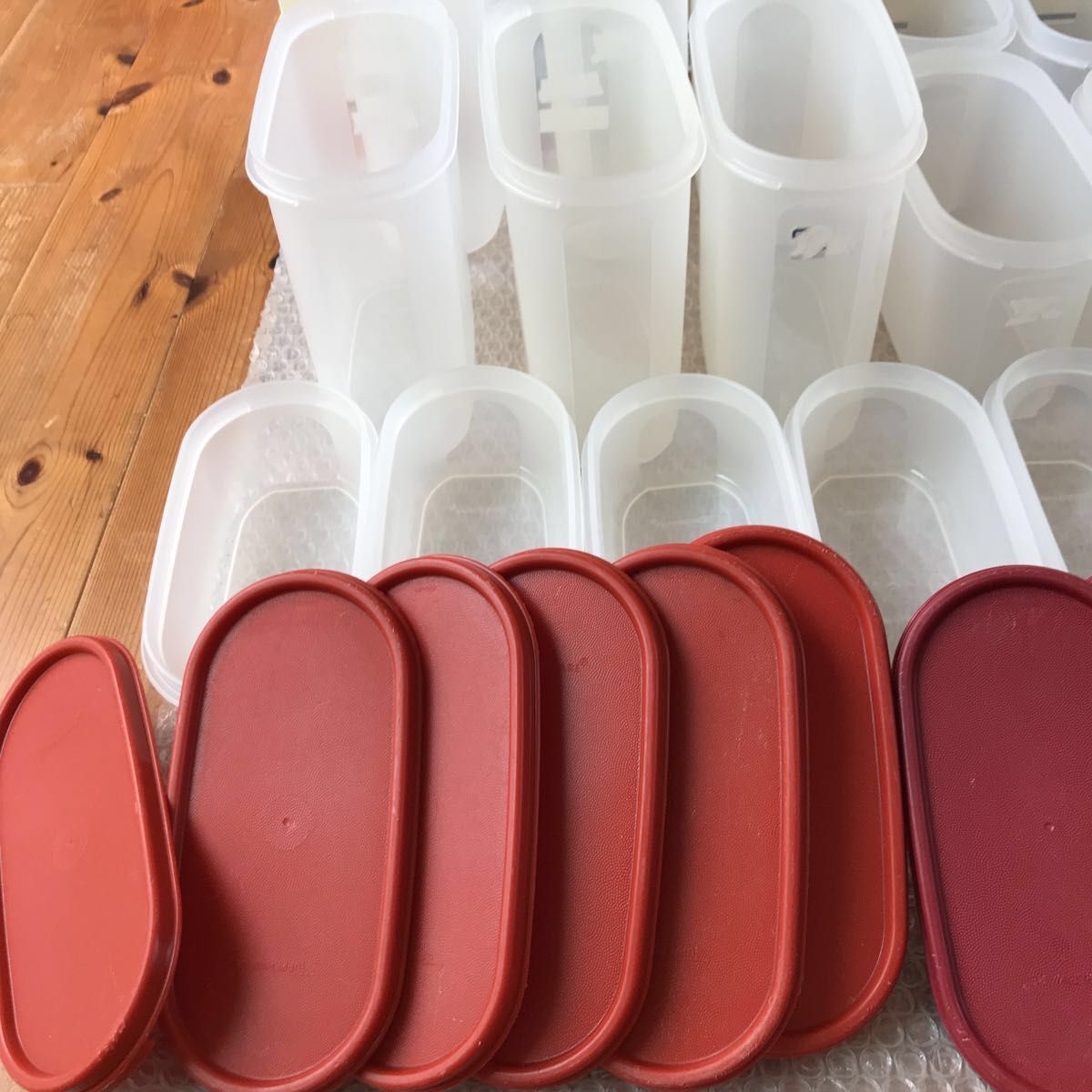 【まとめて19個】タッパーウェア Tupperware MM楕円／ワイド　タッパーウエア 保存容器 密封容器