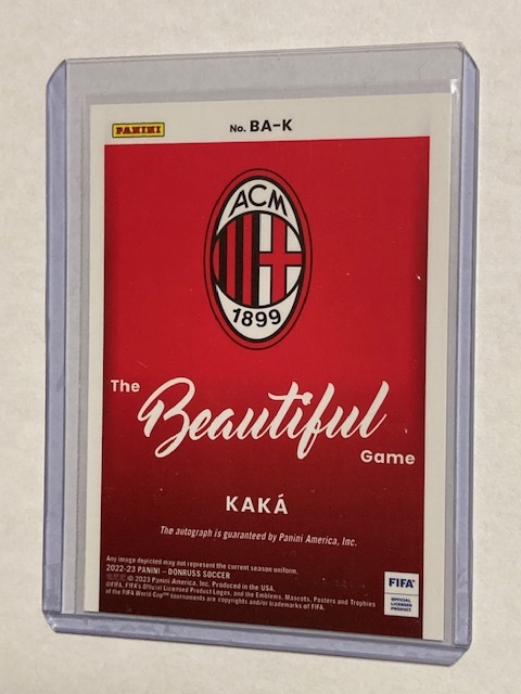 2022-23 Panini Donruss Soccer Beautiful Game Autograph Kaka AC