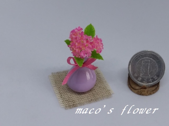 maco's miniature flower♪マウス型の紫陽花♪_画像1