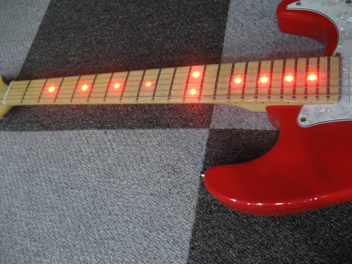 LEDポジションマーク 輸入ギター メーカー不明 ストラトタイプの画像8