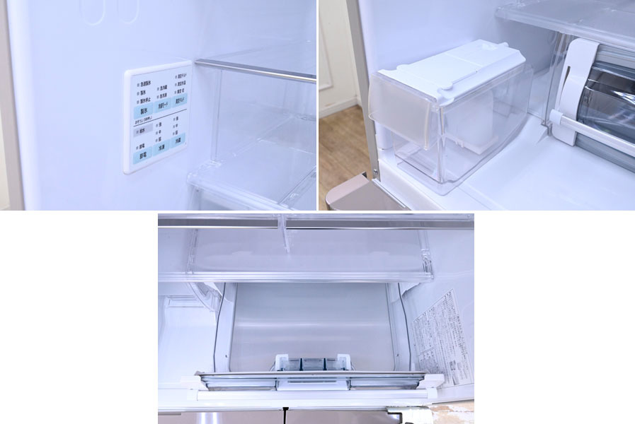ID08 日立 HITACHI 5ドア 冷凍冷蔵庫 R-S40J 401L ガラストップ 自動
