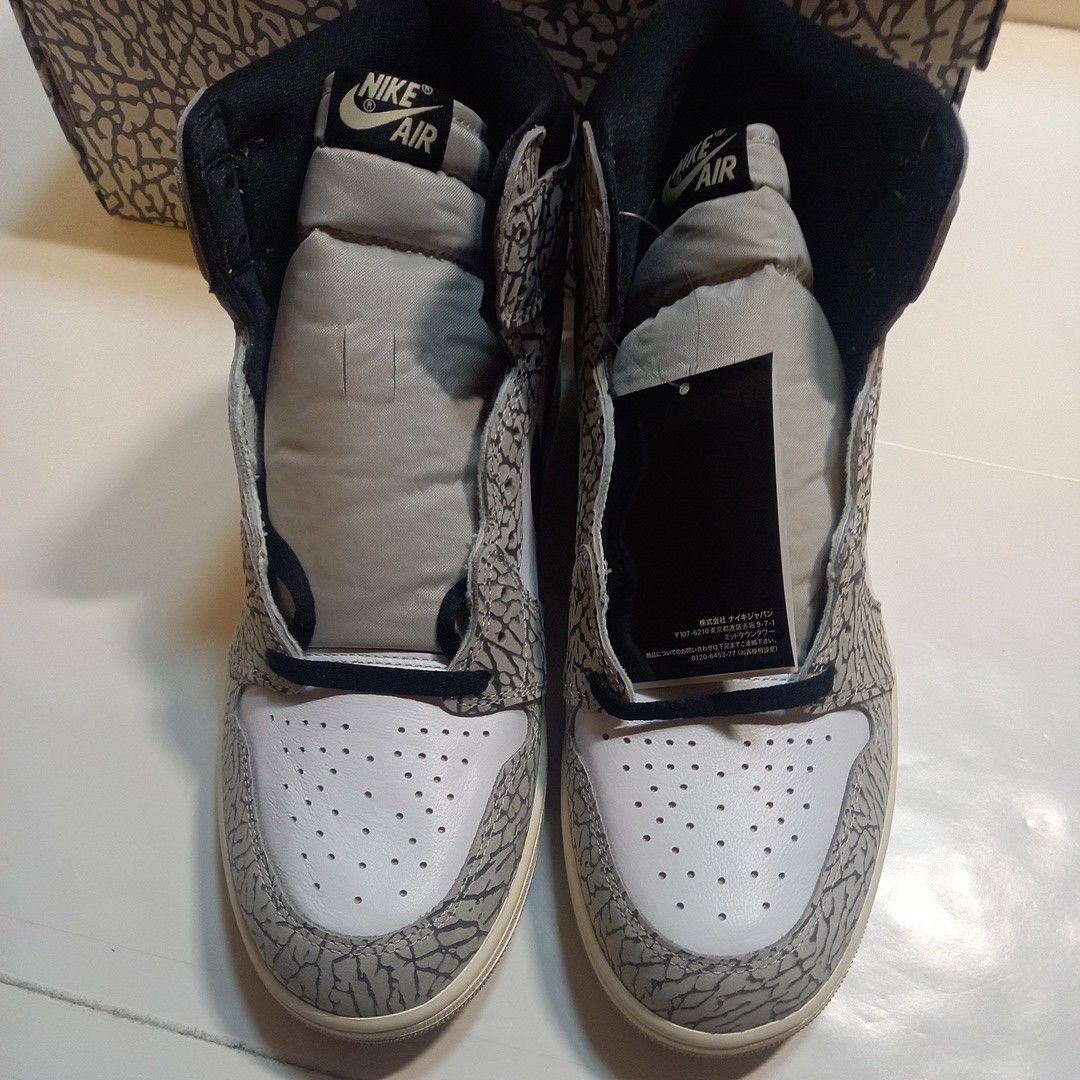 Nike Air Jordan 1 High OG White Cement ナイキエアジョーダン1 ハイ レトロ 30.5cm