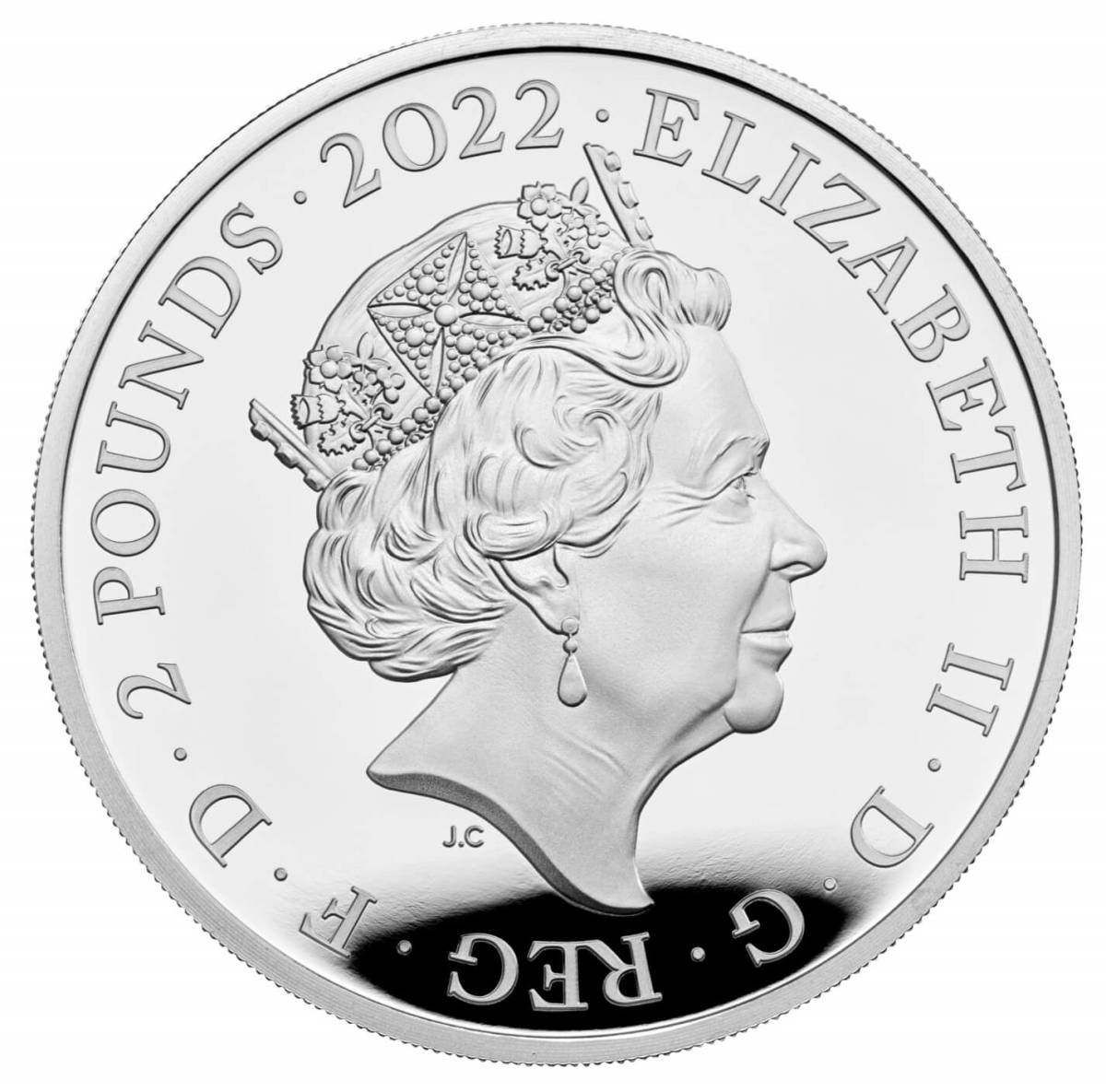 2022年 イギリス 英国君主 ヘンリー7世 2ポンド 1オンス プルーフ 銀貨