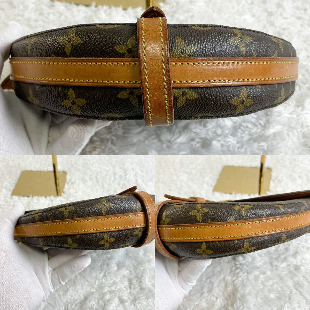 ルイヴィトン ショルダーバッグ シャンティ モノグラム レザー