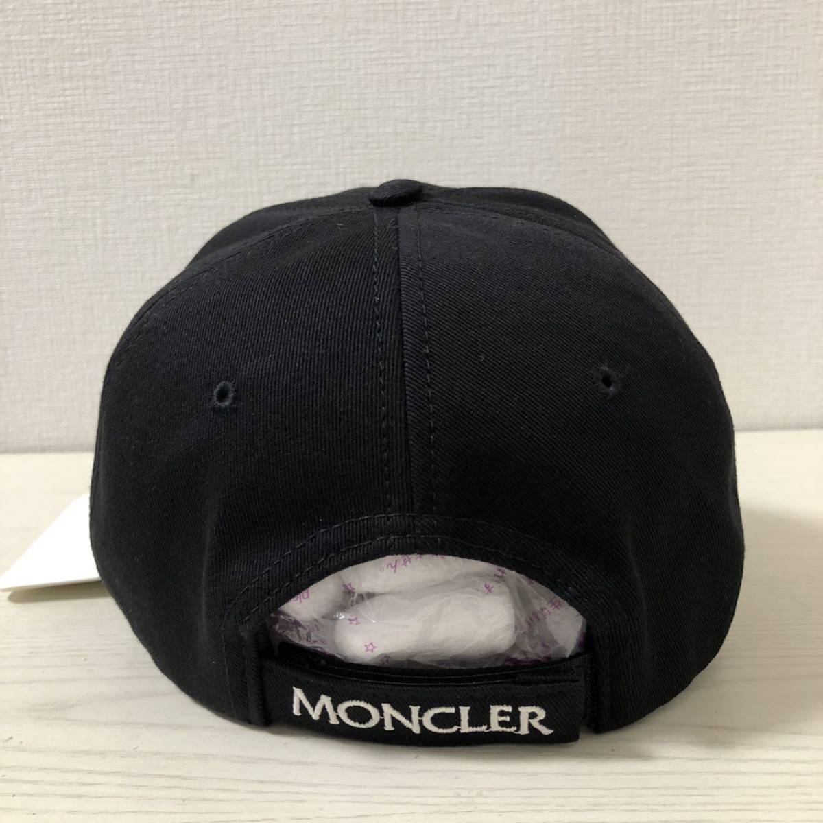 【再値下げ】【新品】モンクレール MONCLER キャップ　ベレット　BERRETTO BASEBALL ブラック　黒　帽子_画像2