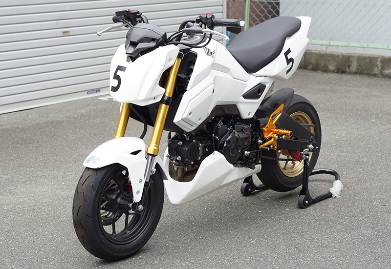 GROM グロム MSX125 JC61 レース用 バックステップ 金 SNIPER スナイパー SP0111GD_画像6