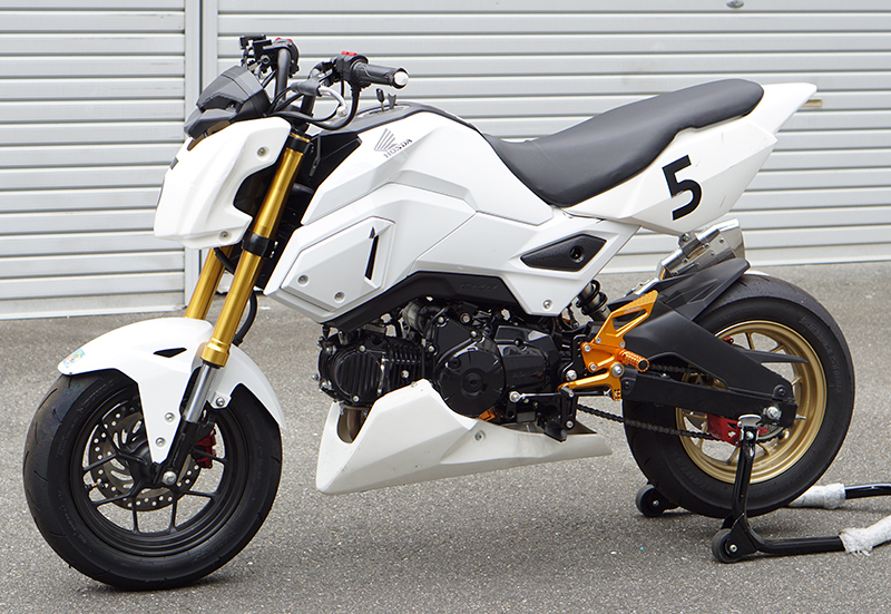 GROM グロム MSX125 JC61 レース用 バックステップ 金 SNIPER スナイパー SP0111GD_画像8