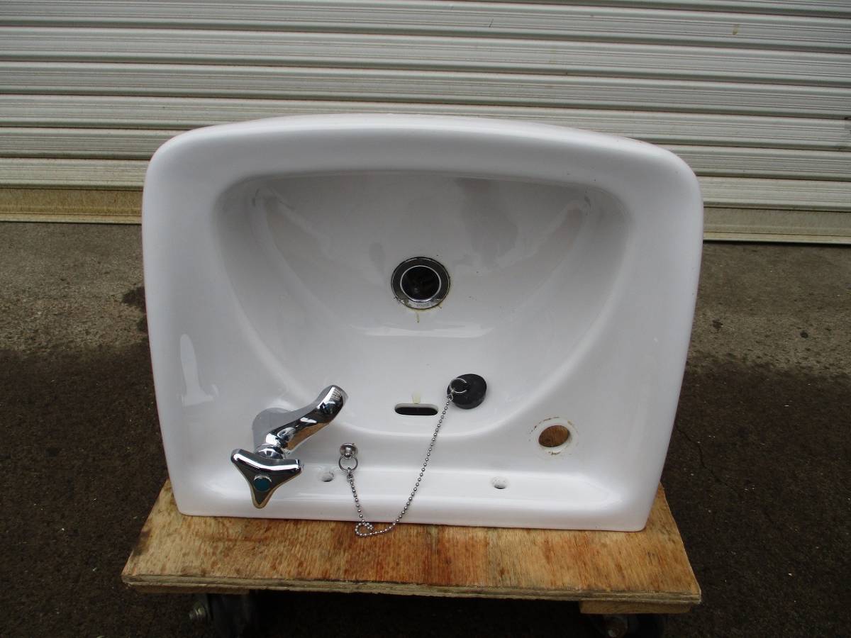 y2100-11 業務用 洗面ボウル 手洗いボウル L5 W410×D330×H250 店舗用品 中古 厨房