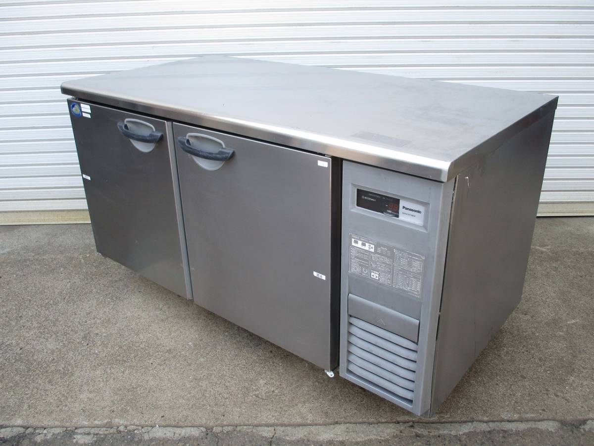 y2106-23 業務用 パナソニック 冷蔵コールドテーブル SUR-K1571SB-R 2021年製 100V W1500×D750×H800 店舗用品 中古 厨房