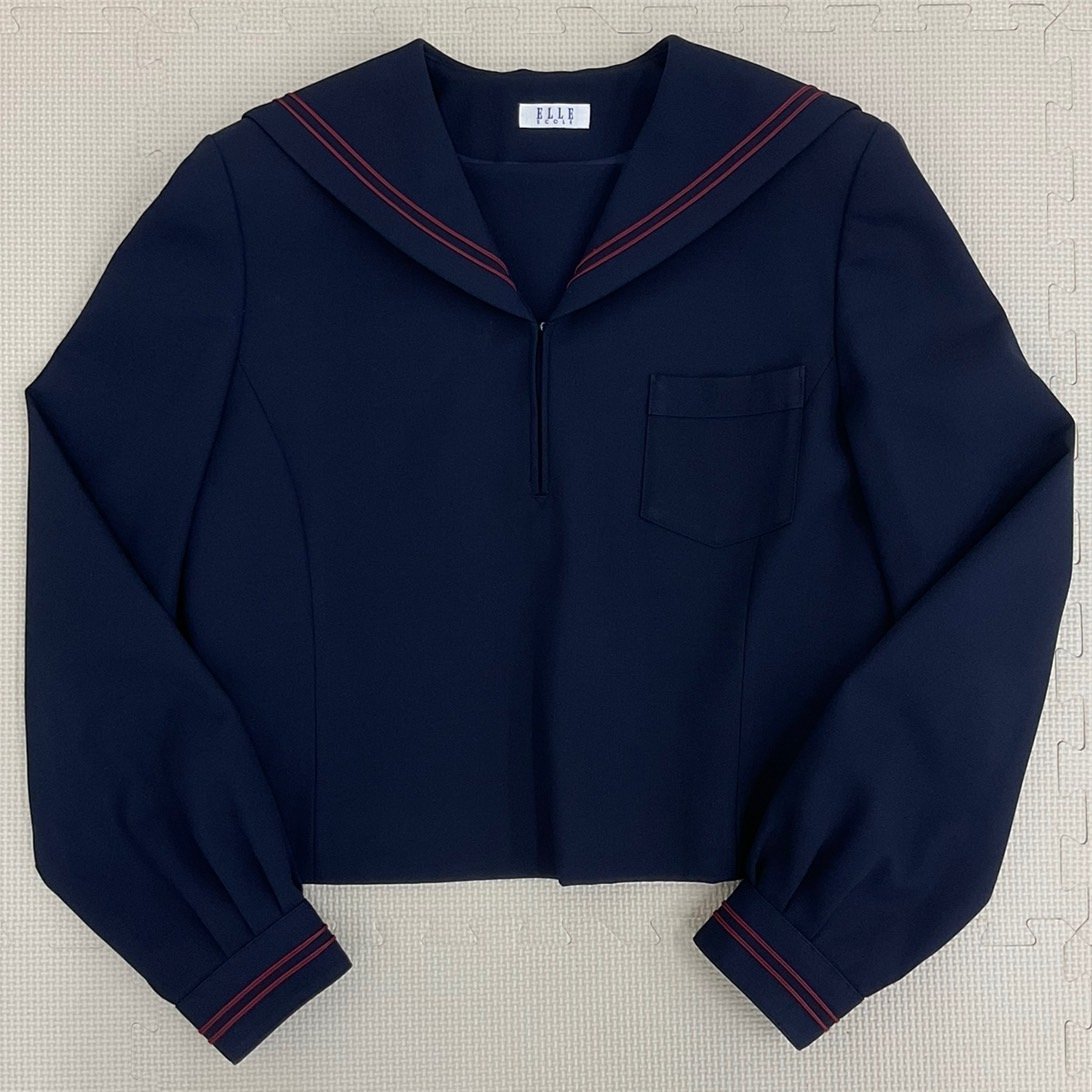 UT242-5 (中古) 福島県 須賀川市立 第二中学校 セーラー服 3点 UT242-5 (中古) 福島県 須賀川市立 第二中学校 セーラー服 3点