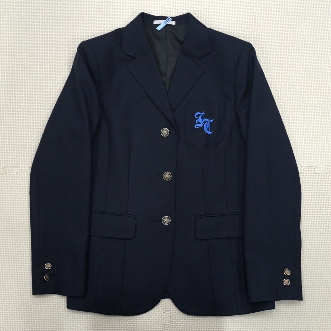 AS861(中古)高知県 伊野商業高校 5点セット /L/W66/ブレザー AS861(中古)高知県 伊野商業高校 5点セット /L/W66/ブレザー