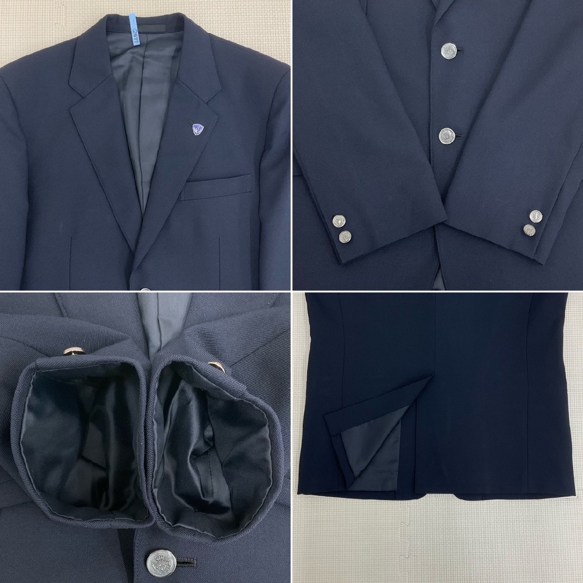 【大特価!!】 US850 /指定品 6点セット 男子学生服 佐伯高校 広島県 (中古) 学生服