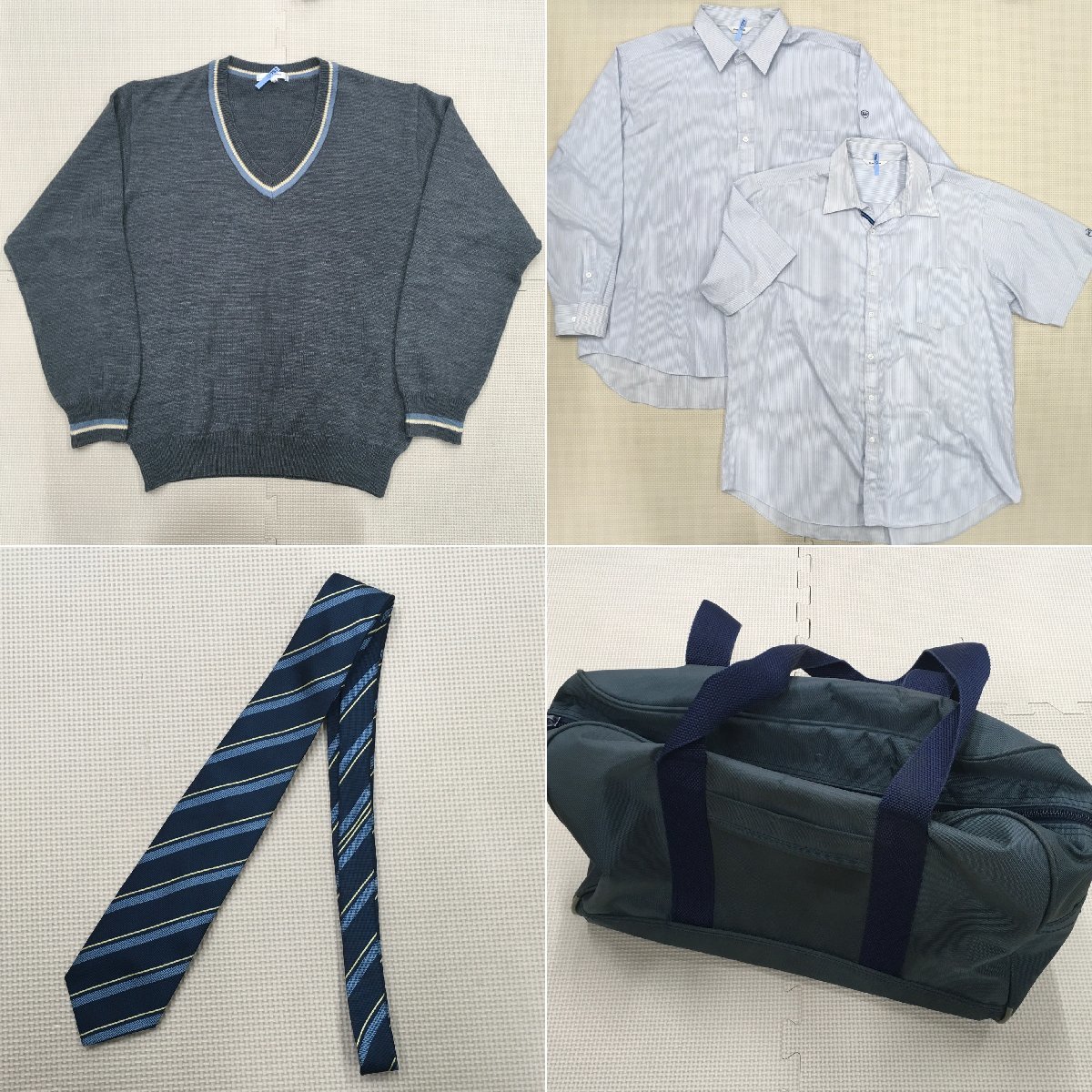 AS778(箱)(中古)東京都 多摩大学目黒高校 男子学生服 9点セット /180A/LL/3L/W82/W85/ブレザー/セーター/ズボン/ネクタイ/GREENMATE/制服_画像4