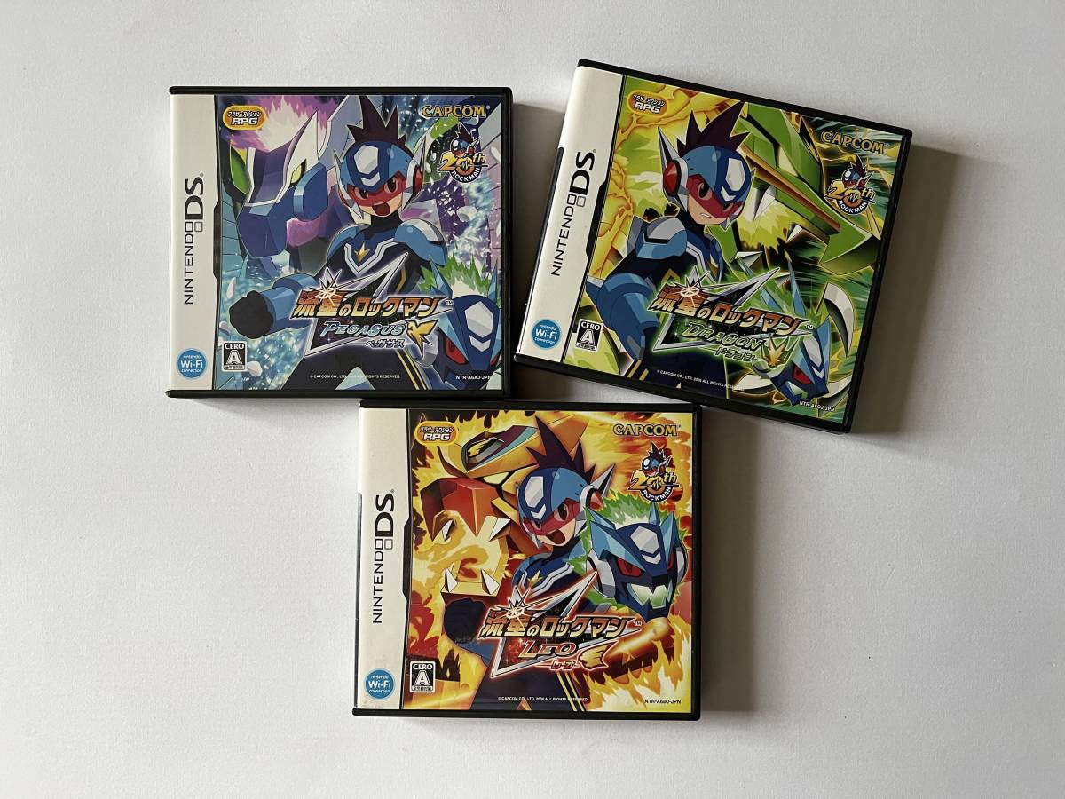 ニンテンドーDS 流星のロックマン レオ ドラゴン ペガサス セット Nintendo DS Rockman Star Froce Dragon Leo Pegasusの画像1