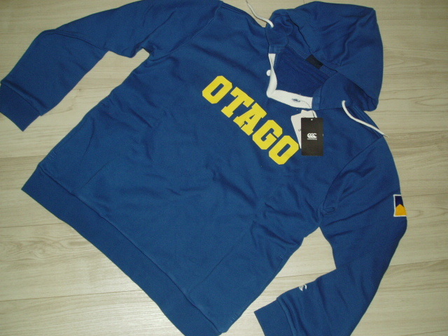 新品★CANTERBURY(カンタベリー)のフード付きトレーナー 【L】￥14,300　RUGGER SWEAT HOODY　　1/3Q6_画像1