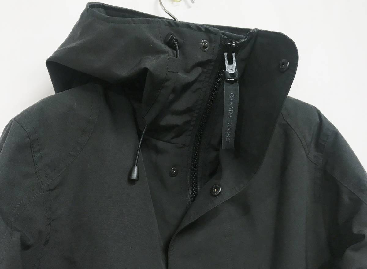 CANADA GOOSE カナダグース ブラックレーベル Lockeport Jacket Black Label シェルジャケット S 黒 ブラックディスクの画像7