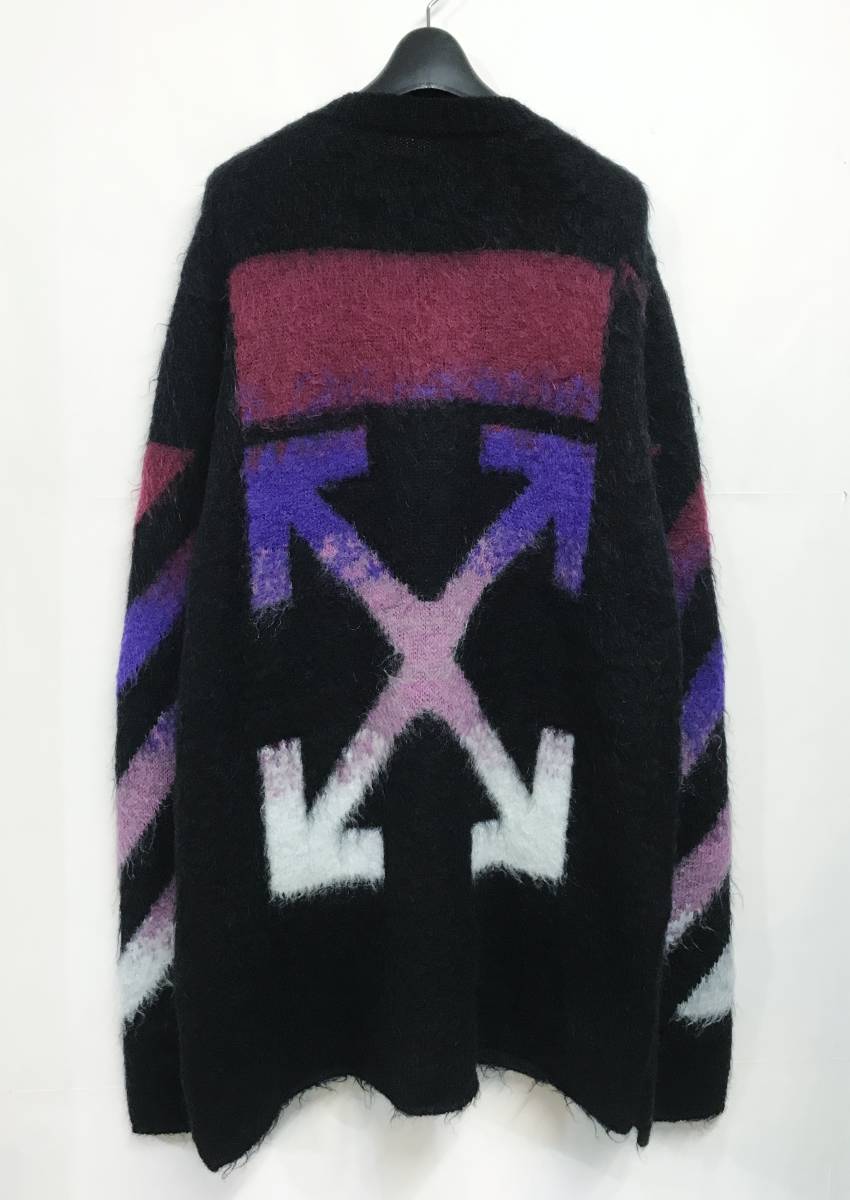 OFF-WHITE オフホワイト BRUSHED MOHAIR ARROWS PULLOVER モヘヤ