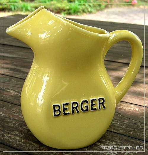 ベルジェ ピッチャー BERGER 水差し カラフェ パリ 1960 フランス アンティーク ブロカント 送料無料★fp0148