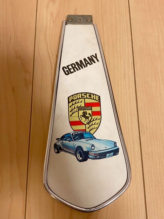  super rare PORSCHE STUTTGAST GERMANY mud flap fender flap bicycle for? mud guard interior. decoration and so on that time thing 