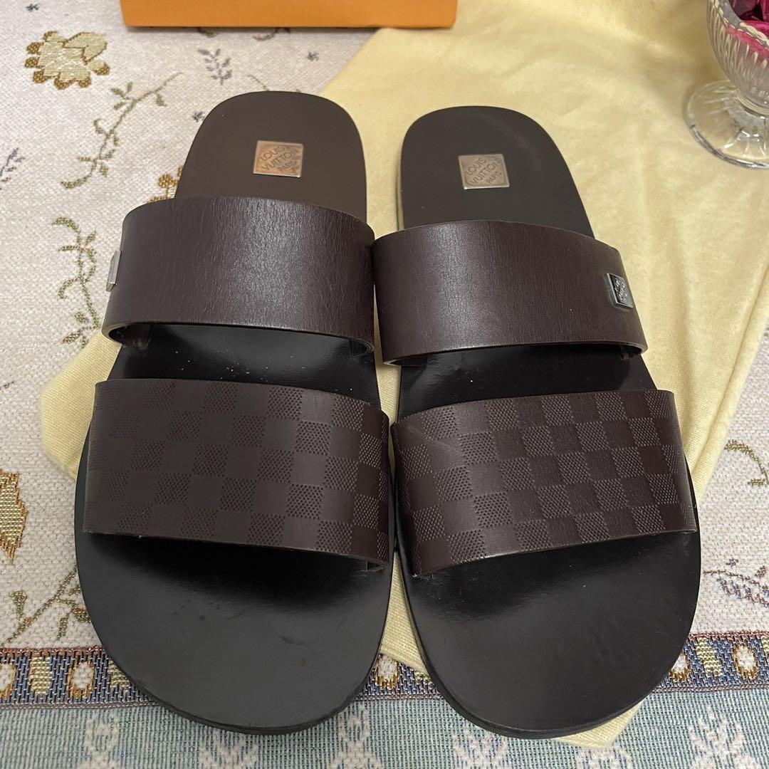 ルイヴィトンダミエチュールフラットロゴサンダル美品 | charcas.gob.mx