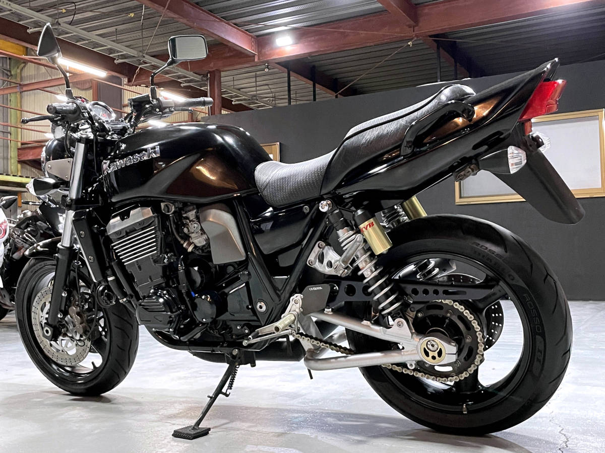 ★土日限定価格★ ZRX1100-2 ZRT10C ★動画★ ショート菅マフラー/OVER Racing製バックステップ装備 ZRX1100 4118_画像4