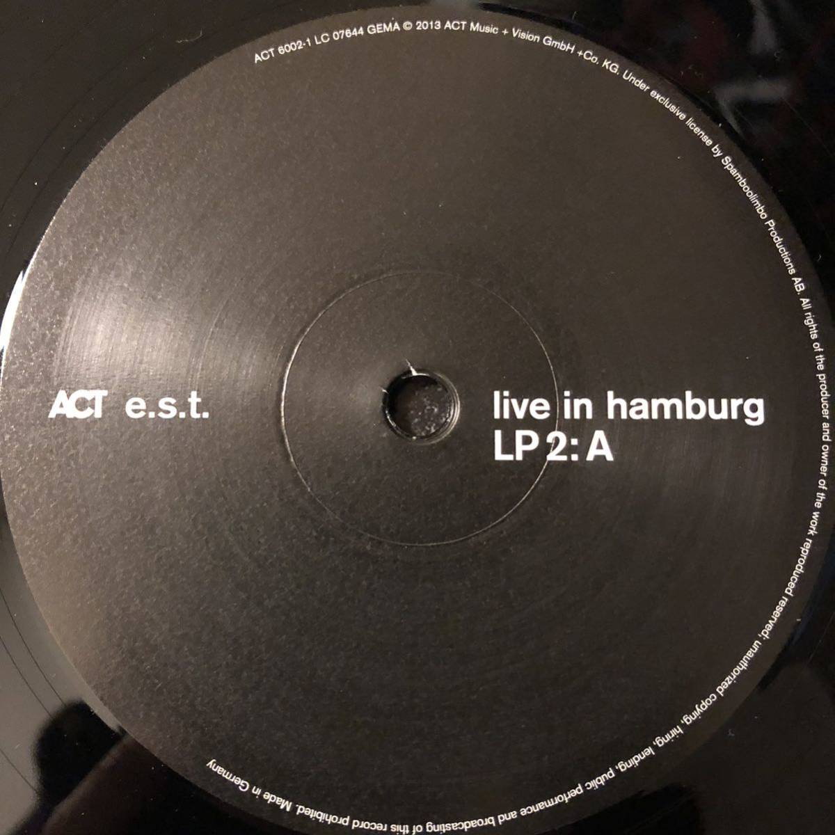 E.S.T. Live In Hamburg レコード Esbjorn Svensson Trio エスビョルン・スヴェンソン・トリオ jazz ジャズ est vinyl アナログ_画像5