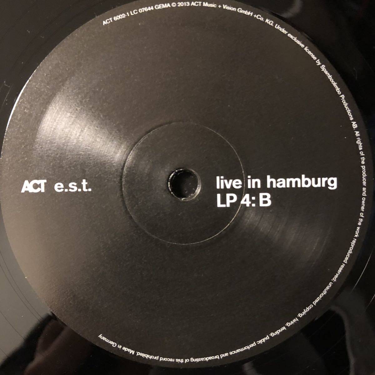 E.S.T. Live In Hamburg レコード Esbjorn Svensson Trio エスビョルン・スヴェンソン・トリオ jazz ジャズ est vinyl アナログ_画像10