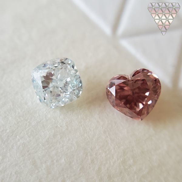 0.17 ct FANCY DEEP ORANGY BROWNISH PINK VS1 HEART AGT 天然 ダイヤモンド DIAMOND EXCHANGE FEDERATION_DIAMOND EXCHANGE FEDERATION