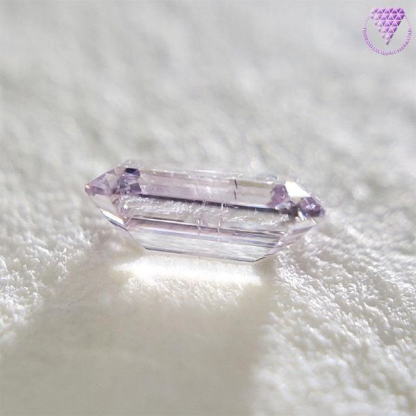 0.121 ct Fancy Light Pink Purple I1 CGL 天然 ピンク パープル ダイヤモンド エメラルド シェイプ DIAMOND EXCHANGE FEDERATION_DIAMOND EXCHANGE FEDERATION