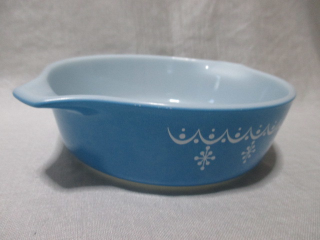  prompt decision *PYREX Old Pyrex kya Serow ru( cover none )* snow flakes 