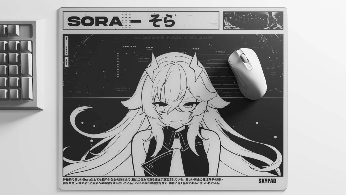 SKYPAD 3.0 XL SHINY SORA マウスパッド ガラス製 1000枚限定 シリアル